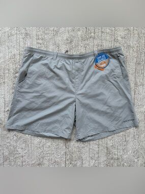 Columbia PFG Backcast III Water Shorts Big&Tall Size 3XL 8” Inseam Cool Grey